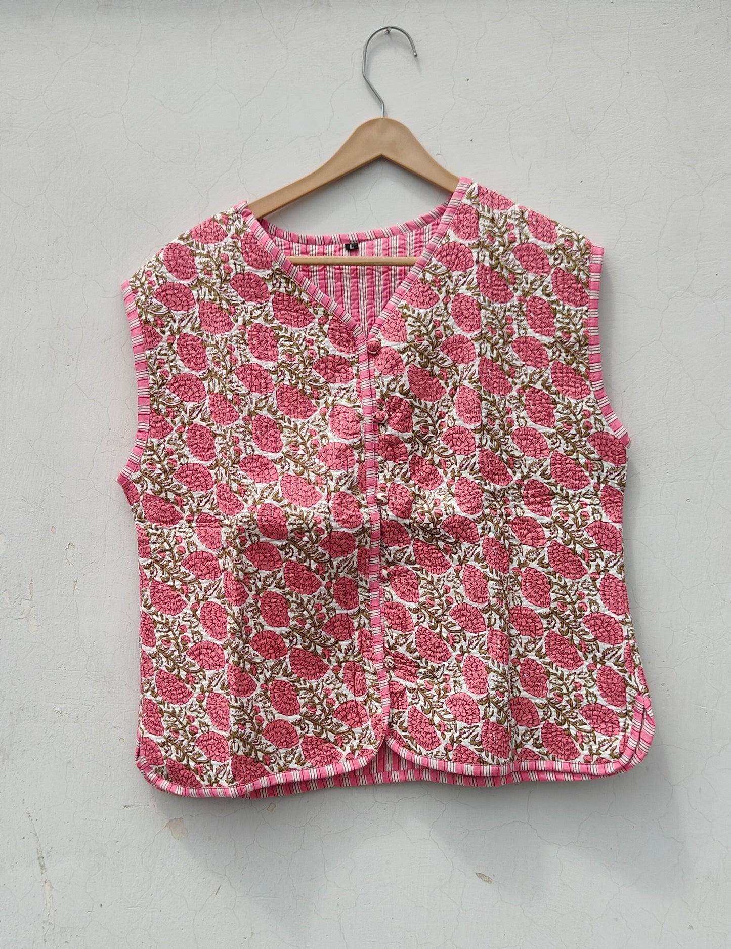 Handmade Cotton Bohemian Quilted Coat Reversible Winter Coat Jacket
