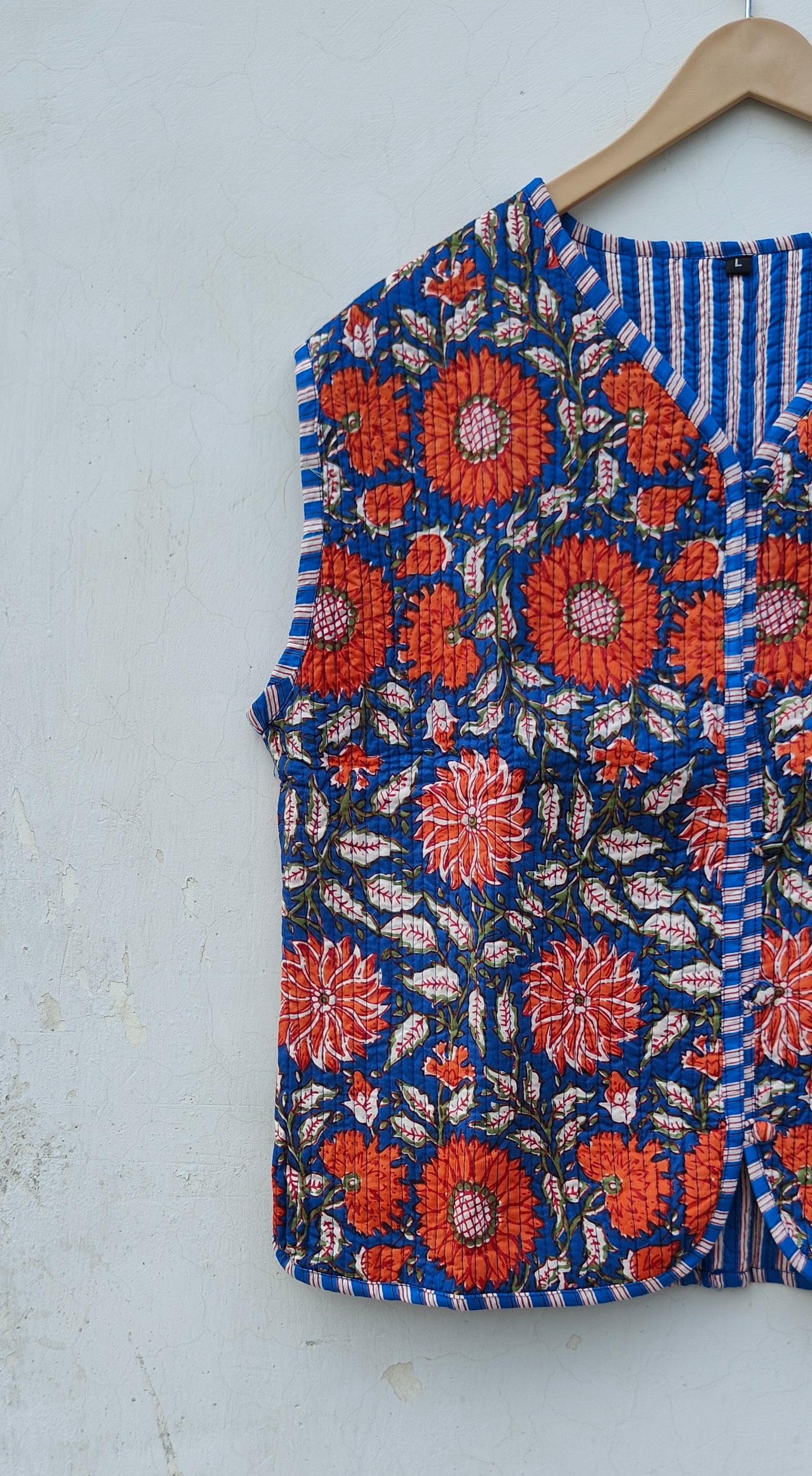 Cotton Quilted Jacket Handmade Boho Style