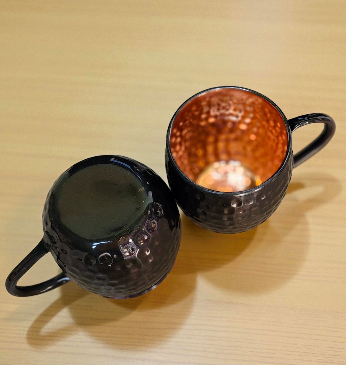Copper Drinking Mug | Ayurvedic Water Cup | Handmade Copper Wellness Tumbler Pack Of 2 Pc