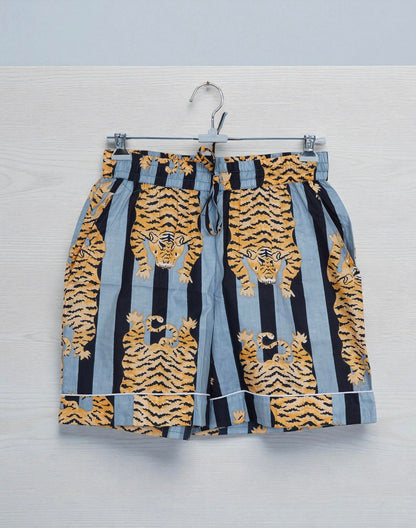Handmade Cotton Pajama Set for Women | Block Print Loungewear | Cozy Sleep 4 Pcs Set