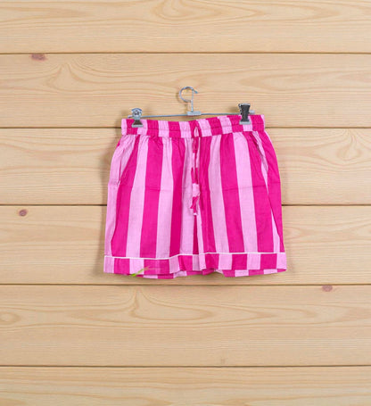 Cotton Printed Pajama Set | Handcrafted Women Sleep Set | Summer Nightwear 4 Pcs Set