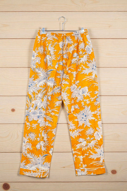 Block Print Pajama Set | Women’s Cotton Sleepwear | Handmade Nightwear 4 Pcs Set