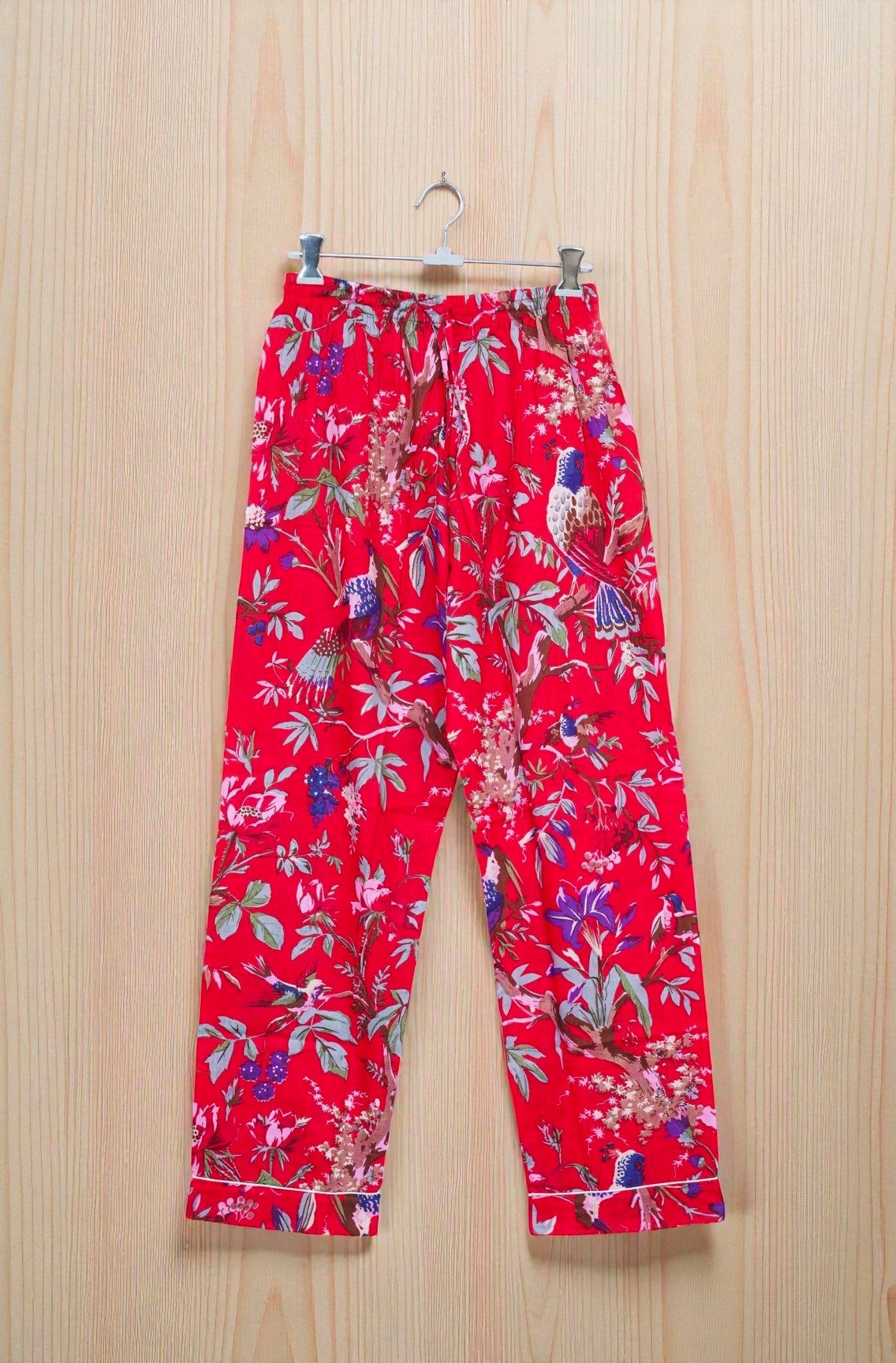 Organic Cotton Hand Printed Pajama Set | Women’s Loungewear | Sustainable Gift 4 Pcs Set