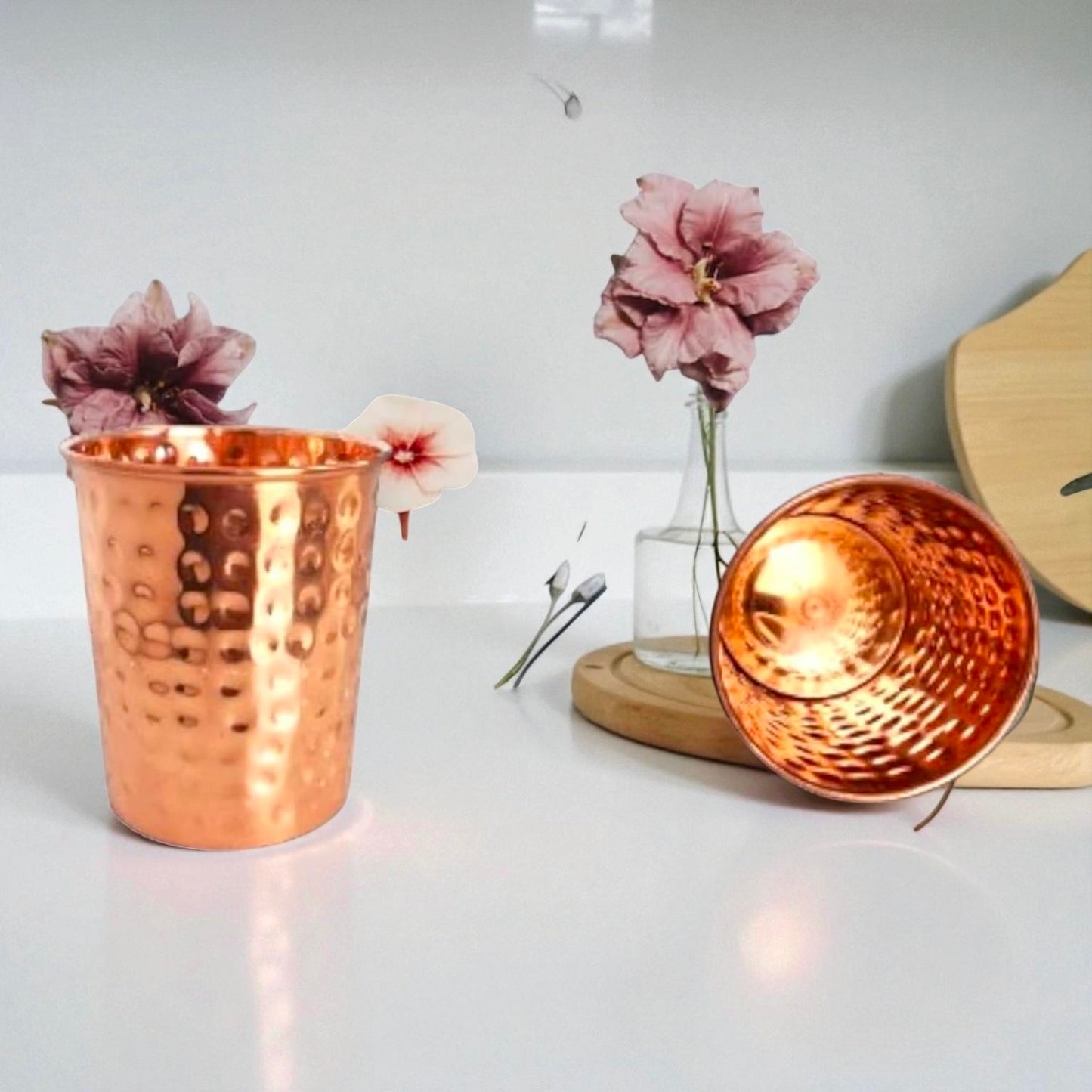 Ayurvedic Copper Glass Set | Healthy Drinking Copper Tumblers Pack Of 2 Pc