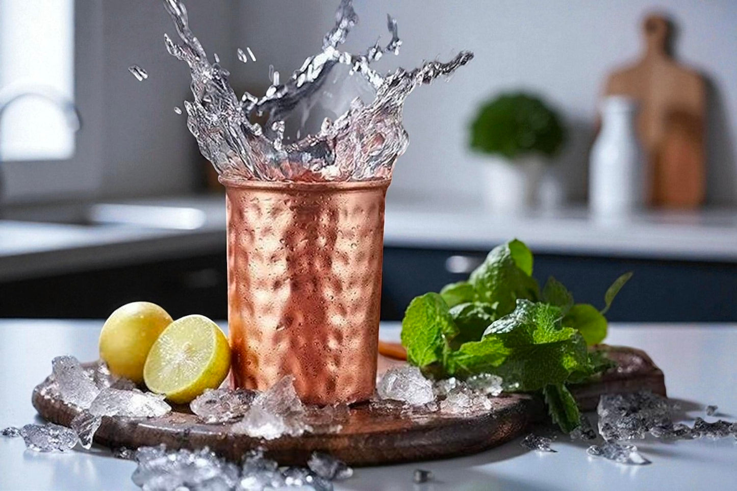 Ayurvedic Copper Glass Set | Healthy Drinking Copper Tumblers Pack Of 2 Pc