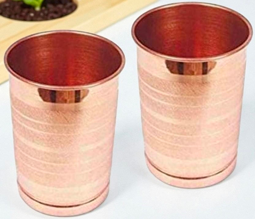 Copper Glass for Drinking Water | Pure Copper Ayurvedic Vessel Pack Of 4 Pc