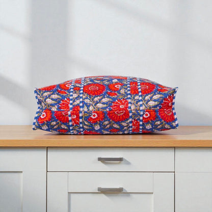 Handmade Cotton Quilted Bag – Boho Tote for Everyday Use