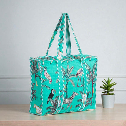 Boho Quilted Shoulder Bag – Eco-Friendly Fabric Handbag
