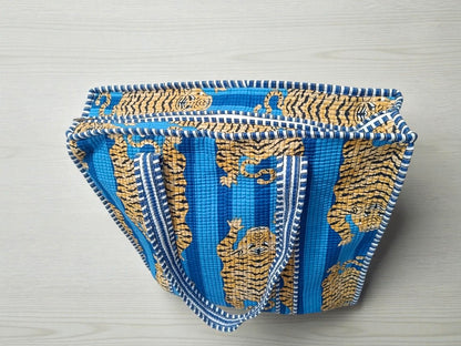 Quilted Shopper Tote – Reusable Handmade Cotton Bag