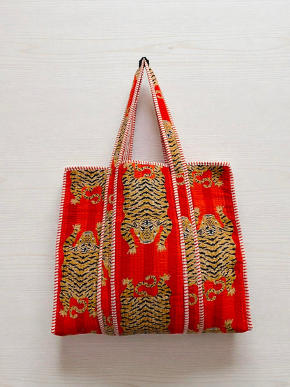 Quilted Fabric Tote – Casual Everyday Eco Bag