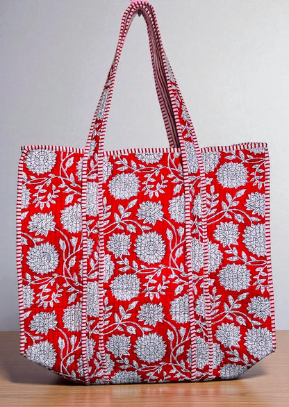 Artistic Quilted Bag – Handmade Ethnic Pattern Tote