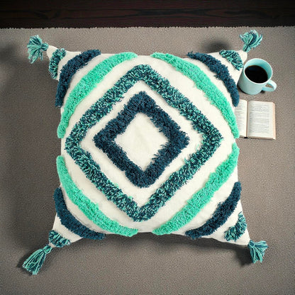 Embroidered Handmade Natural Cotton Cushion Cover – Eco-Friendly Sofa Pillow Pack Of 2