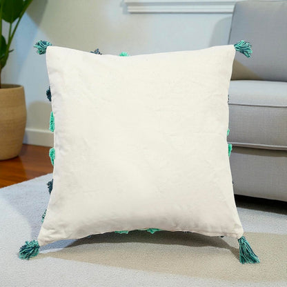 Embroidered Handmade Natural Cotton Cushion Cover – Eco-Friendly Sofa Pillow Pack Of 2