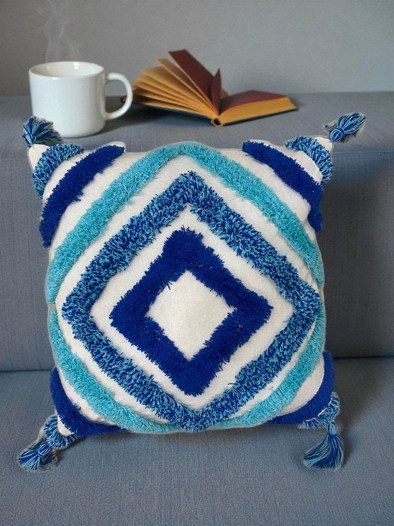 Handmade Cotton Embroidered Cushion Cover – Artistic Home Accent Pack Of 2