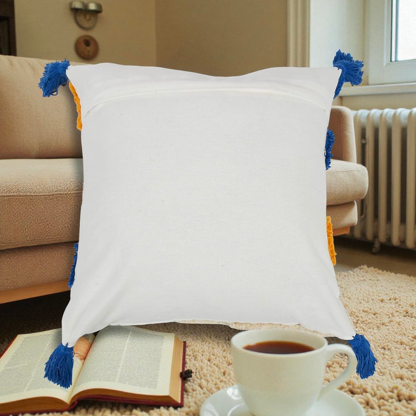 Embroidered Cotton Cushion Cover Handmade Pillow Cover Pack Of 2