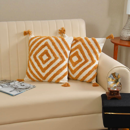 Embroidered Handmade Suzani Premium Cotton Cushion Cover Pack Of 2