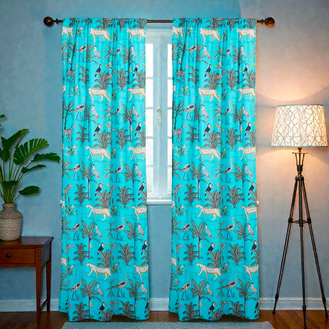 Ethnic Indian Block Print Curtains – 100% Cotton Window Panels
