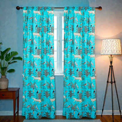 Ethnic Indian Block Print Curtains – 100% Cotton Window Panels