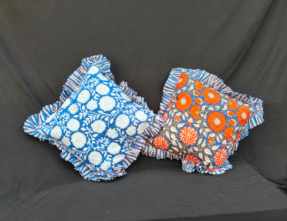 Hand Block Decorative Cushion Pillow Cover Cushion Case Pack Of 2