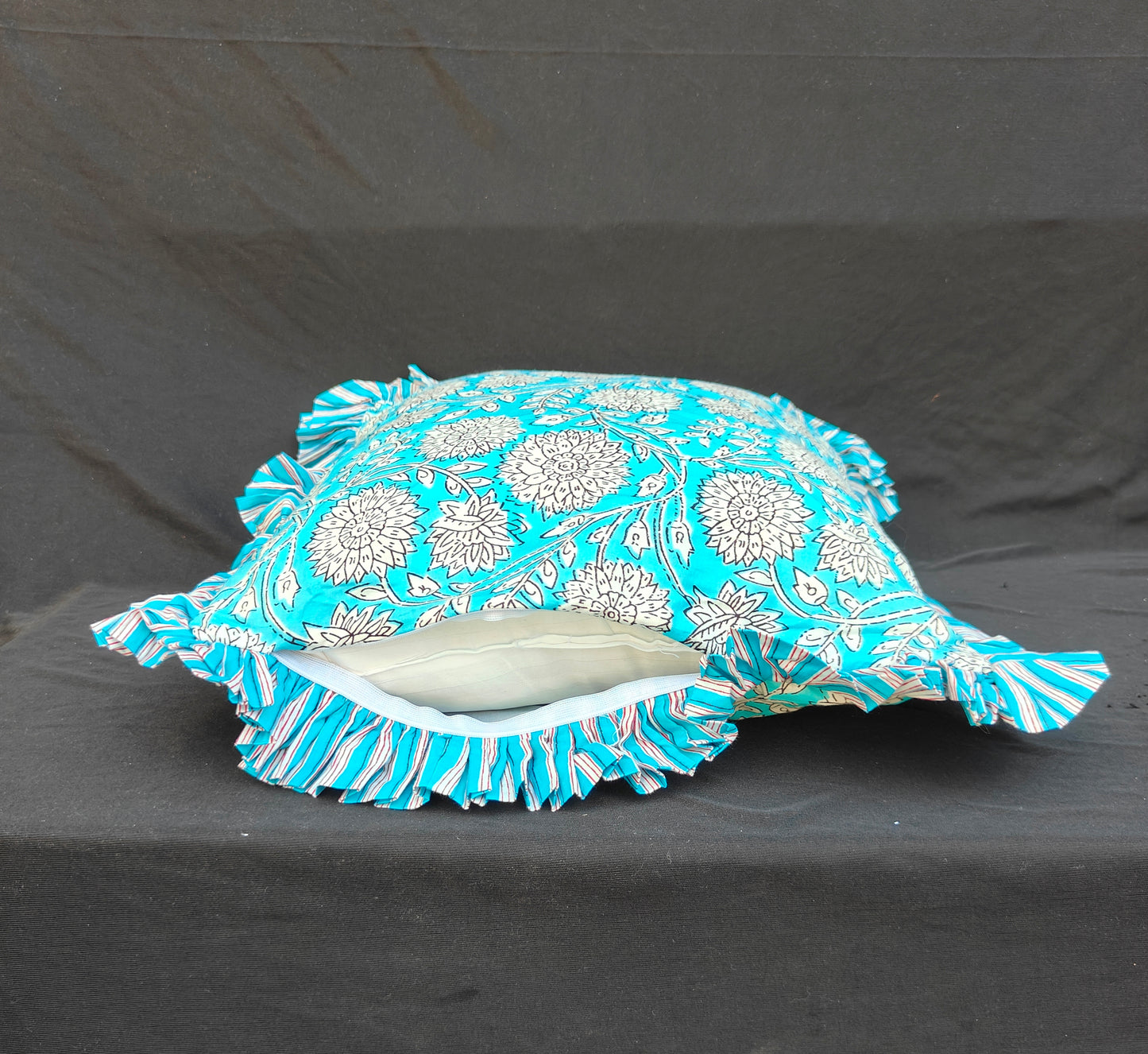 Indian Hand Block Decorative Cushion Cover Cotton Sofa Decorative Cushion Pillow Cover Cushion Case Pack Of 2