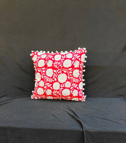 Indian Hand Block Cotton Cushion Cover 16" X 16" Inch Pillow Cover Pack Of 2