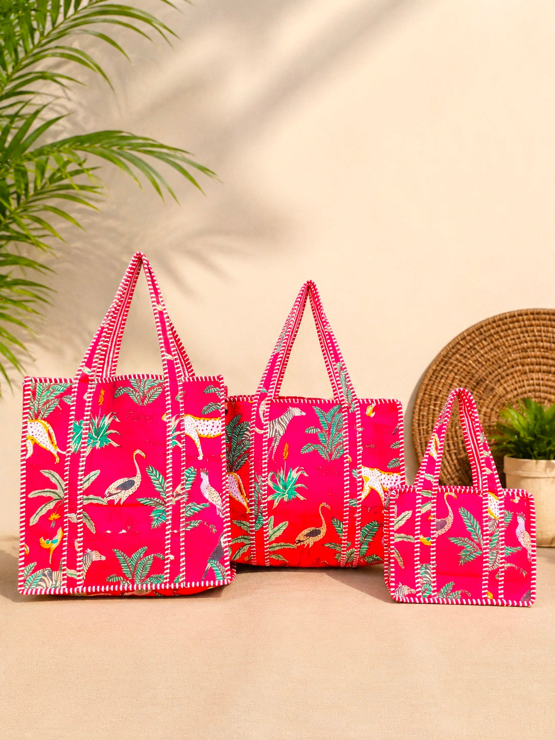 Quilted Crossbody Bag – Soft Cotton Fabric, Everyday Comfort