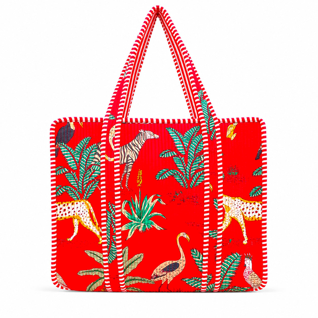 Handmade Set Of 2 Cotton Tote Bag Quilted Handbag, Boho Market Bag, Gift for Her