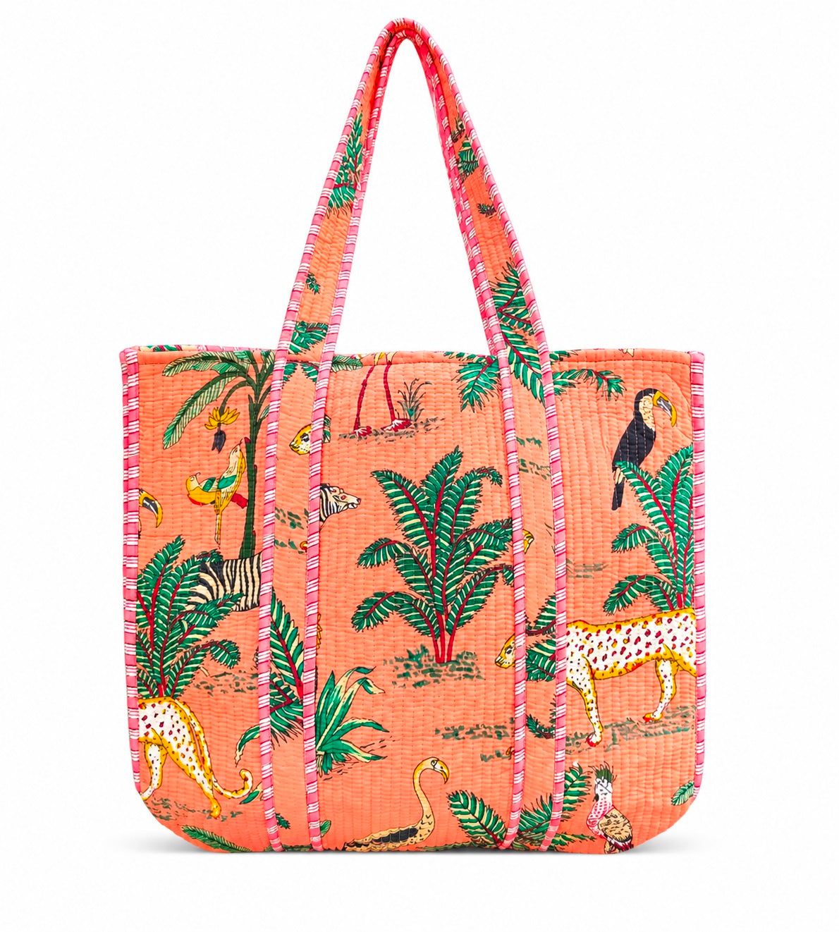 Floral Embroidered Quilted Tote Bag, Cotton Shoulder Bag With Matching Clutch Purse, Handmade Gift for Her