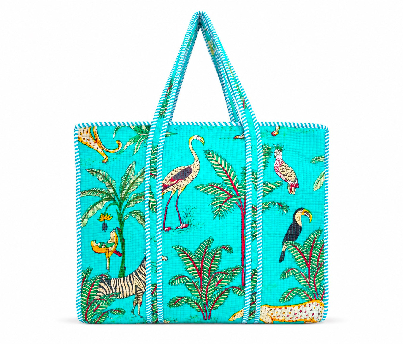 Handmade Quilted Cotton Tote Bag With Matching Embroidery Clutch, Floral Shoulder Bag, Everyday Market Tote Set Of 2 Pc