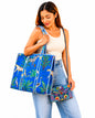 Handmade Quilted Tote Bag, Cotton Shoulder Bag With Matching Clutch Purse, Gift for Her Set Of 2