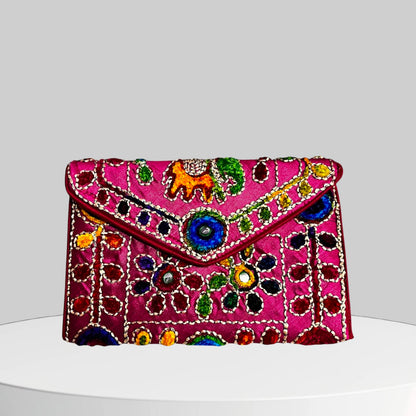 Indian Clutch Bags Sling Bags Cross Body Bags for Women 30X20 Cm