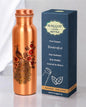 Printed Pure Copper Water Bottle for Drinking Water, 34 Oz Leak-Proof