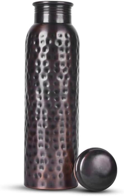 Handcrafted Pure Copper Water Bottle for Drinking Water, 34 Oz Leak-Proof