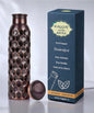 Pure Copper Water Bottle for Drinking Water, 34 Oz Hammered Finish