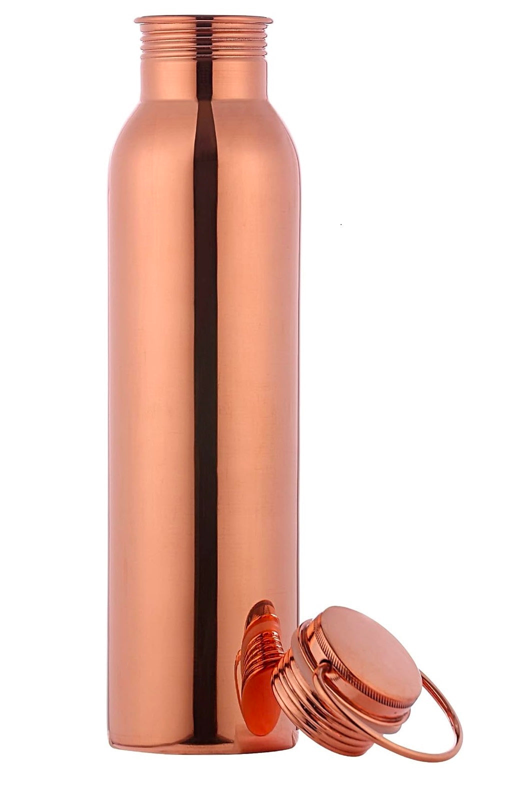 Handcrafted Handal Pure Copper Water Bottle for Drinking Water, 34 Oz Leak-Proof