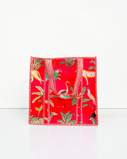 Floral Quilted Bag – Handmade Indian Cotton Tote