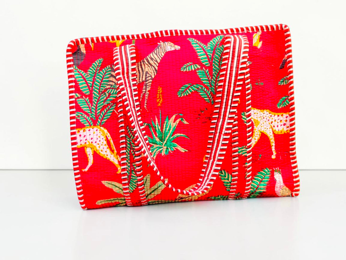 Handmade Set Of 2 Cotton Tote Bag Quilted Handbag, Boho Market Bag, Gift for Her