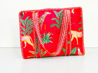 Handmade Set Of 2 Cotton Tote Bag Quilted Handbag, Boho Market Bag, Gift for Her