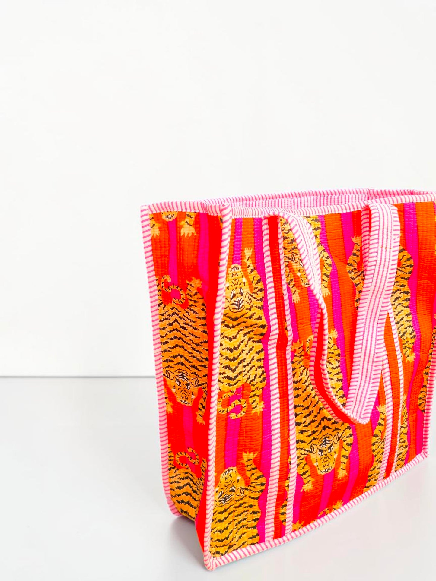 Indian Handmade Cotton Quilted Bag Boho Tote for Everyday Use