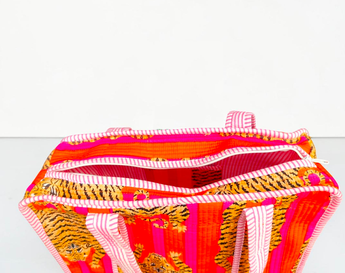 Quilted Tote Bag, Shopping Handbag, Big Grocery Tote Bag, Handprint Cotton Bag, Travel Gifts, Summer Handbag