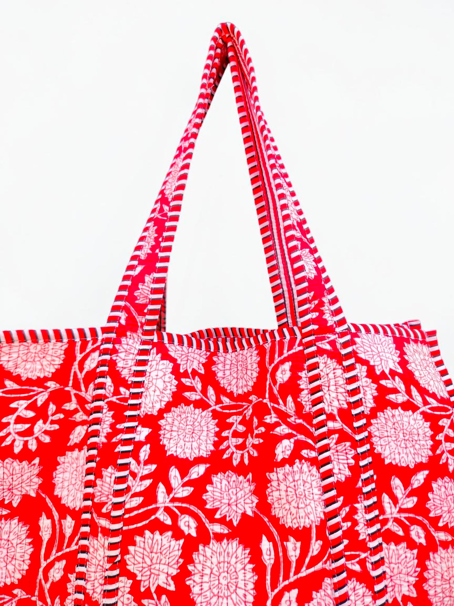 Indian Handmade Cotton Quilted Bag – Boho Tote for Everyday Use
