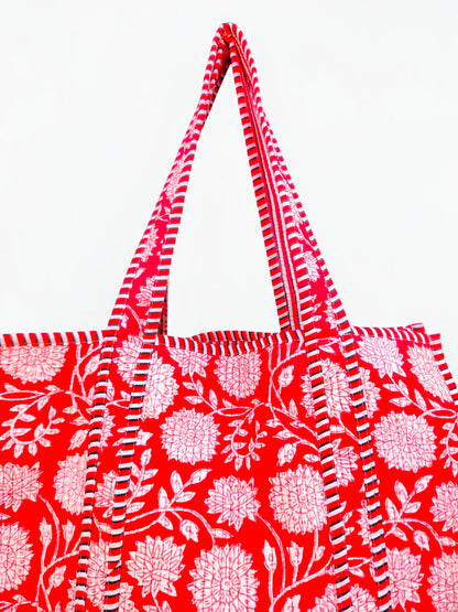 Indian Handmade Cotton Quilted Bag – Boho Tote for Everyday Use