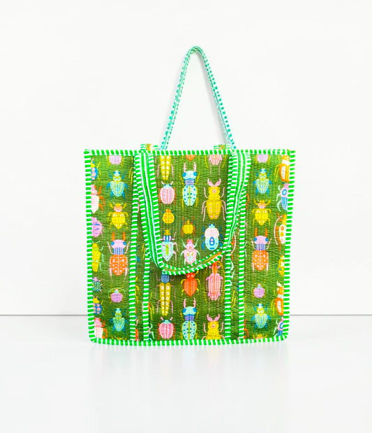 Artistic Quilted Bag – Handmade Ethnic Pattern Tote