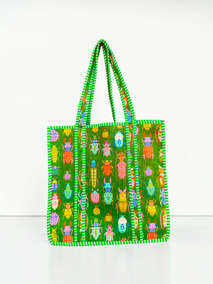Artistic Quilted Bag – Handmade Ethnic Pattern Tote