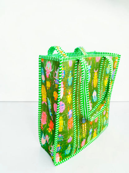 Artistic Quilted Bag – Handmade Ethnic Pattern Tote