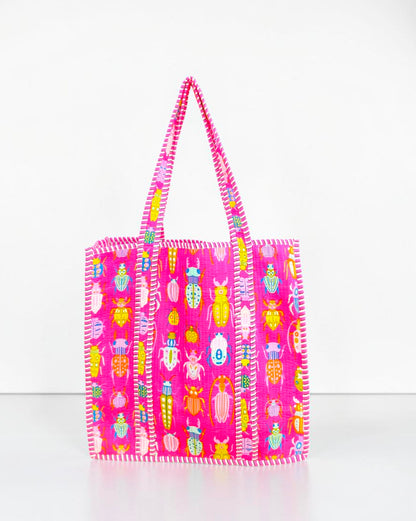 Indian Quilted Handbag – Simple, Stylish Cotton Carryall
