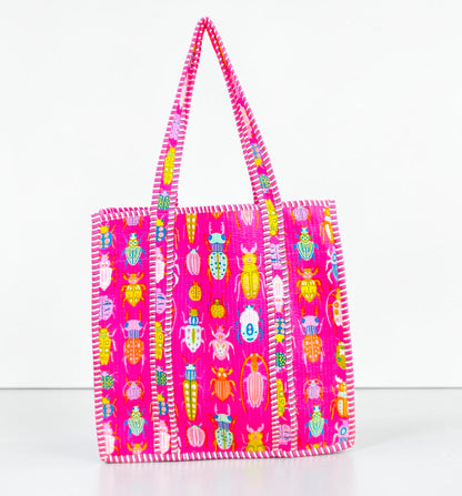 Indian Quilted Handbag – Simple, Stylish Cotton Carryall