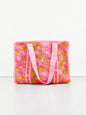 Quilted Tote Bag Tiger Print Quilted Cotton Tote Bag, Handmade Market Bag